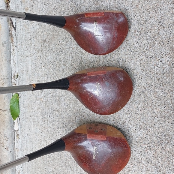 Vintage set of Burke Woods; 1, 2, 3 woods - Picture 3 of 9